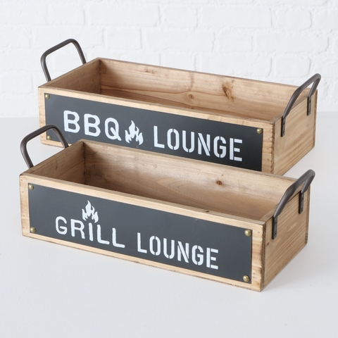 2010355 Conny fa tálca ,BBQ/Grill 2-es szett "k"