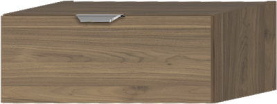 Modulo P13 admirál dió, fiókos ,önbehúzós,csillapítós vasalattal ellátott építhető elem, 45x18x40 cm