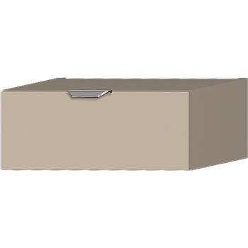 Modulo P13 kőszürke fiókos , önbehúzós, csillapítós vasalattal ellátott épíhető elem, 45x18x40cm