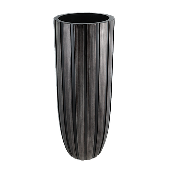 428202	 DUNNAMORE padlóváza, fekete-ezüst, Ma 91cm